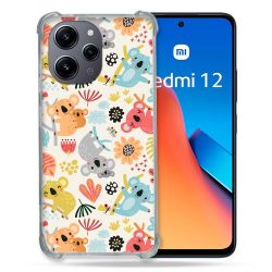 Coque Renforcée En Verre Trempé Pour Xiaomi Redmi 12 5G Animal Koala Pattern