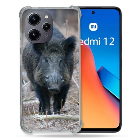 Coque Renforcée En Verre Trempé Pour Xiaomi Redmi 12 5G Chasse Sanglier Pin