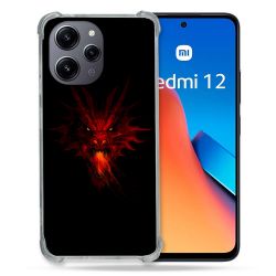 Coque Renforcée En Verre Trempé Pour Xiaomi Redmi 12 5G Fantastique Dragon Feu