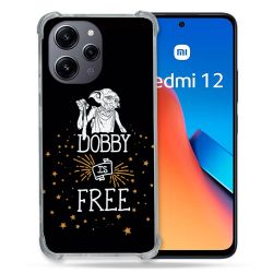 Coque Renforcée En Verre Trempé Pour Xiaomi Redmi 12 5G Harry Potter Dobby Free Noir