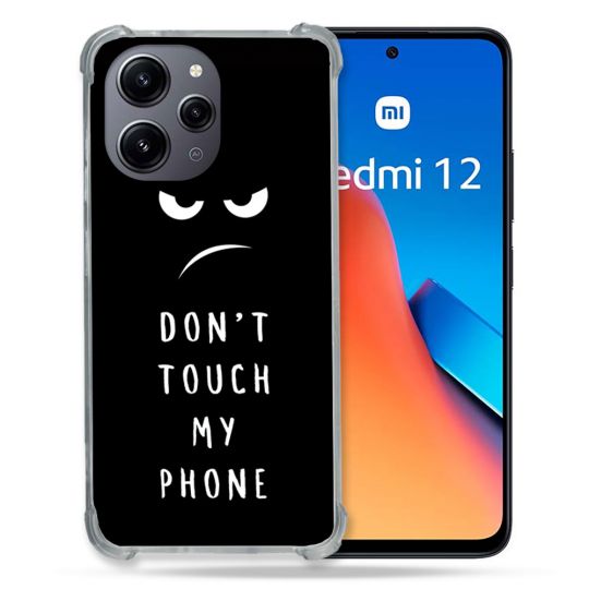 Coque Renforcée En Verre Trempé Pour Xiaomi Redmi 12 5G Humour Don't Touch