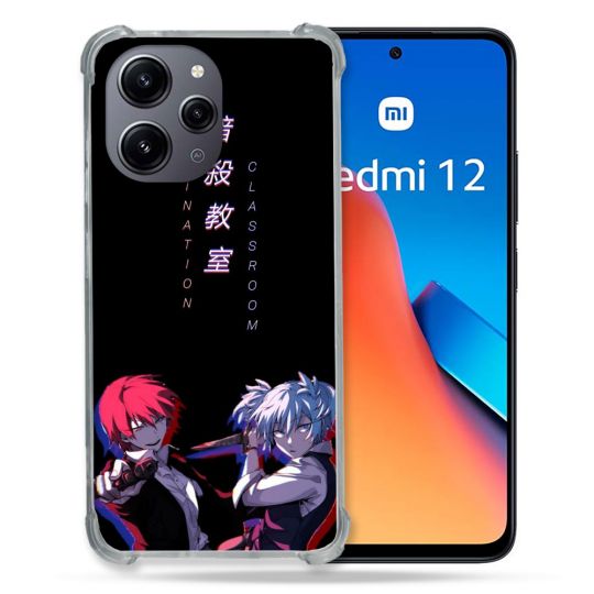 Coque Renforcée En Verre Trempé Pour Xiaomi Redmi 12 5G Manga Assassination Classroom Duo