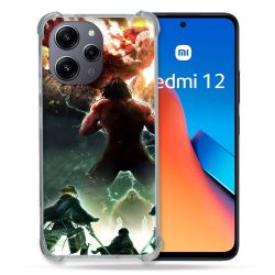 Coque Renforcée En Verre Trempé Pour Xiaomi Redmi 12 5G Manga Attaque Titans Combat