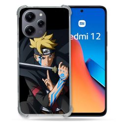 Coque Renforcée En Verre Trempé Pour Xiaomi Redmi 12 5G Manga Boruto Tatouage