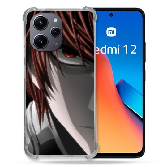 Coque Renforcée En Verre Trempé Pour Xiaomi Redmi 12 5G Manga Death Note Kira
