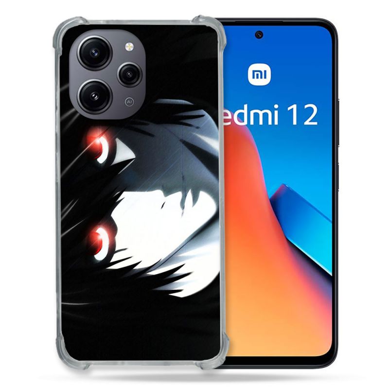 Coque Renforcée En Verre Trempé Pour Xiaomi Redmi 12 5G Manga Death Note L