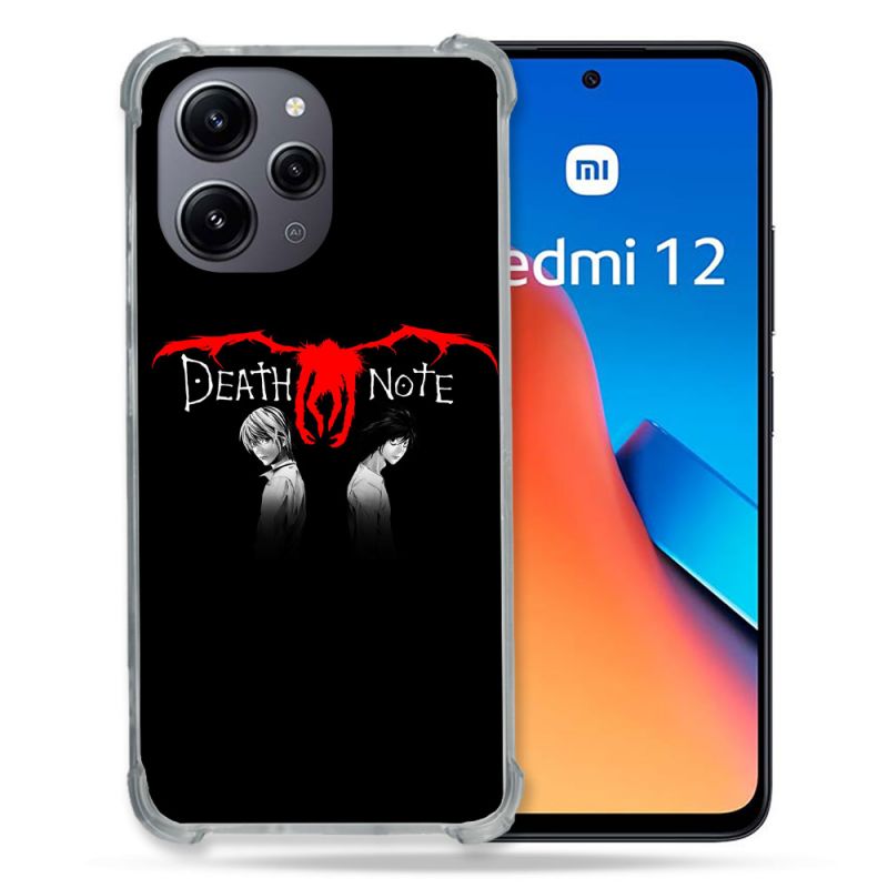 Coque Renforcée En Verre Trempé Pour Xiaomi Redmi 12 5G Manga Death Note Noir