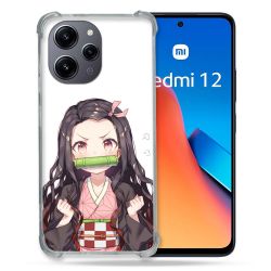 Coque Renforcée En Verre Trempé Pour Xiaomi Redmi 12 5G Manga Demon Slayer Nezuko