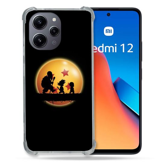 Coque Renforcée En Verre Trempé Pour Xiaomi Redmi 12 5G Manga Dragon Ball Vintage