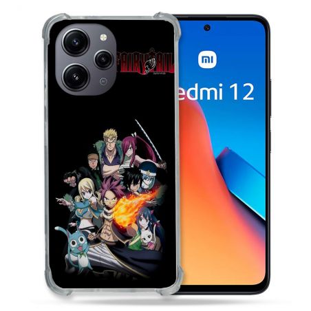 Coque Renforcée En Verre Trempé Pour Xiaomi Redmi 12 5G Manga Fairy Tail Logo Team