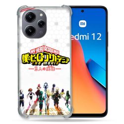 Coque Renforcée En Verre Trempé Pour Xiaomi Redmi 12 5G Manga My Hero Academia Blanc