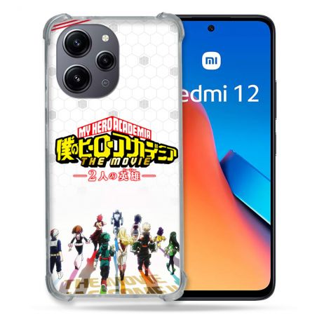 Coque Renforcée En Verre Trempé Pour Xiaomi Redmi 12 5G Manga My Hero Academia Blanc