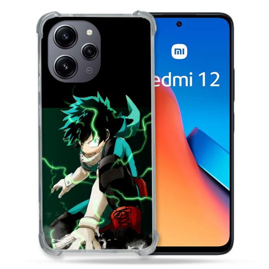 Coque Renforcée En Verre Trempé Pour Xiaomi Redmi 12 5G Manga My Hero Academia Deku