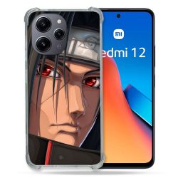 Coque Renforcée En Verre Trempé Pour Xiaomi Redmi 12 5G Manga Naruto Itachi Visage