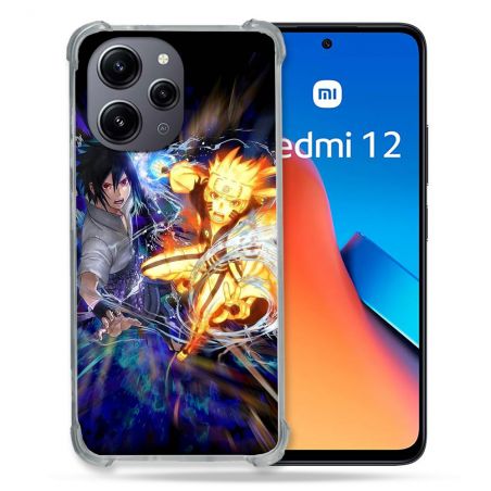 Coque Renforcée En Verre Trempé Pour Xiaomi Redmi 12 5G Manga Naruto VS