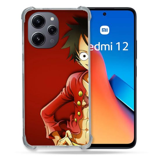 Coque Renforcée En Verre Trempé Pour Xiaomi Redmi 12 5G Manga One Piece Luffy