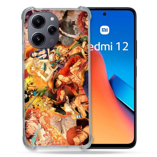 Coque Renforcée En Verre Trempé Pour Xiaomi Redmi 12 5G Manga One Piece Nakama