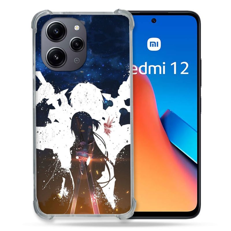 Coque Renforcée En Verre Trempé Pour Xiaomi Redmi 12 5G Manga SAO sword Art Online Asuna