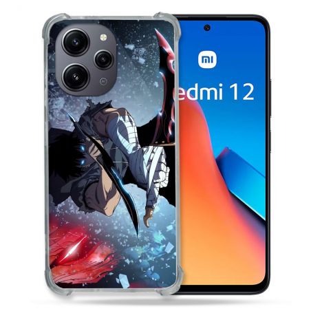 Coque Renforcée En Verre Trempé Pour Xiaomi Redmi 12 5G Manga Solo Leveling Sung Epee
