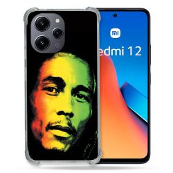 Coque Renforcée En Verre Trempé Pour Xiaomi Redmi 12 5G Musique Bob Marley 2