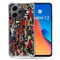 Coque Renforcée En Verre Trempé Pour Xiaomi Redmi 12 5G Musique Rock Groupe