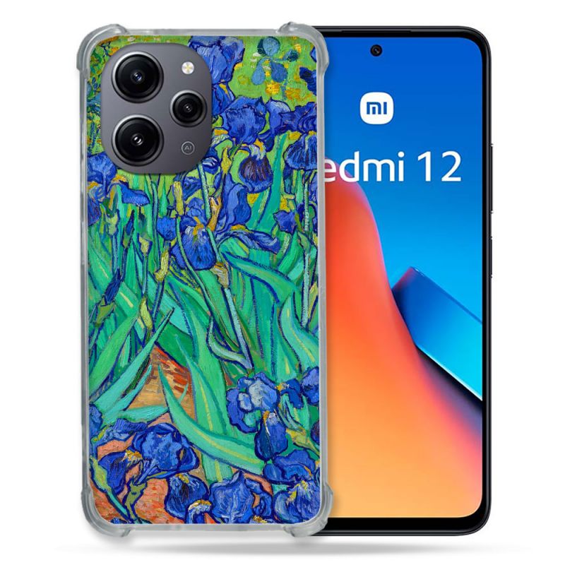 Coque Renforcée En Verre Trempé Pour Xiaomi Redmi 12 5G Peinture Iris