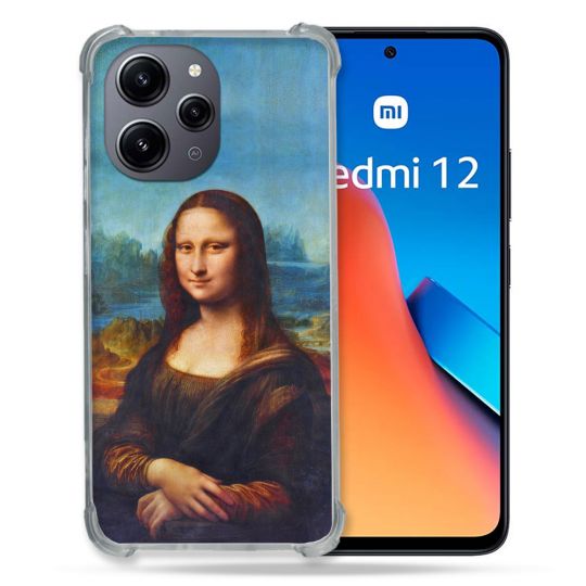 Coque Renforcée En Verre Trempé Pour Xiaomi Redmi 12 5G Peinture Joconde
