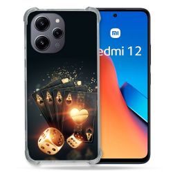 Coque Renforcée En Verre Trempé Pour Xiaomi Redmi 12 5G Poker Des