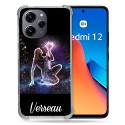 Coque Renforcée En Verre Trempé Pour Xiaomi Redmi 12 5G Signe Zodiaque 2 Verseau