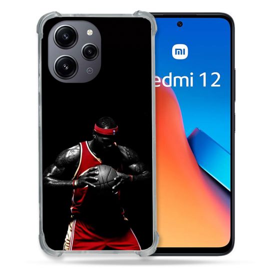 Coque Renforcée En Verre Trempé Pour Xiaomi Redmi 12 5G Sport Basketeur