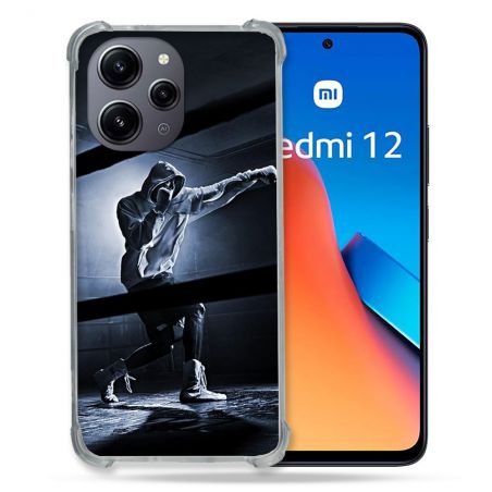 Coque Renforcée En Verre Trempé Pour Xiaomi Redmi 12 5G Sport Boxe Poing