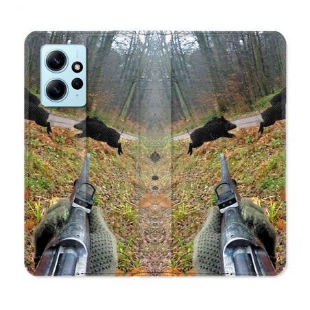 Housse Cuir Portefeuille Pour Xiaomi Redmi Note 12 4G Chasse Vision Tir