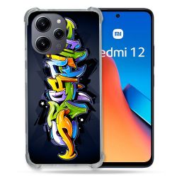 Coque Renforcée En Verre Trempé Pour Xiaomi Redmi 12 5G Street Art Graffiti