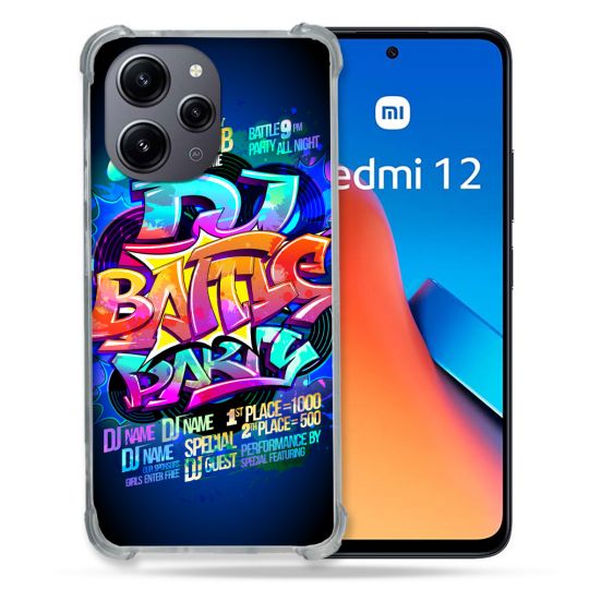 Coque Renforcée En Verre Trempé Pour Xiaomi Redmi 12 5G Street Art Rap