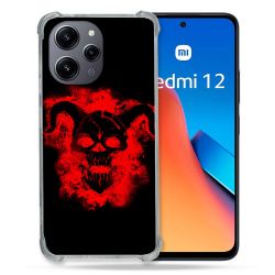 Coque Renforcée En Verre Trempé Pour Xiaomi Redmi 12 5G Tete de Mort Diable