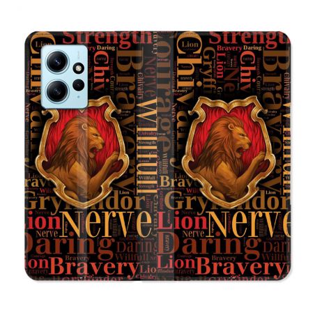 Housse Cuir Portefeuille Pour Xiaomi Redmi Note 12 4G Harry Potter Griffondor