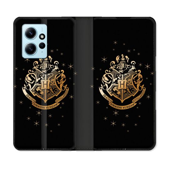 Housse Cuir Portefeuille Pour Xiaomi Redmi Note 12 4G Harry Potter Poudlard