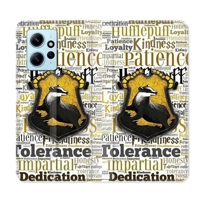 Housse Cuir Portefeuille Pour Xiaomi Redmi Note 12 4G Harry Potter Poursouffle