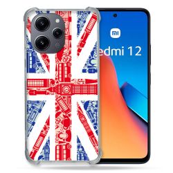 Coque Renforcée En Verre Trempé Pour Xiaomi Redmi 12 5G Voyage Angleterre Blanc