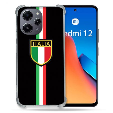 Coque Renforcée En Verre Trempé Pour Xiaomi Redmi 12 5G Voyage Italie 3 Noir