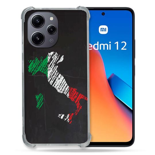 Coque Renforcée En Verre Trempé Pour Xiaomi Redmi 12 5G Voyage Italie Botte