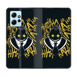 Housse Cuir Portefeuille Pour Xiaomi Redmi Note 12 4G Manga Assassination Classroom Kuro Noir