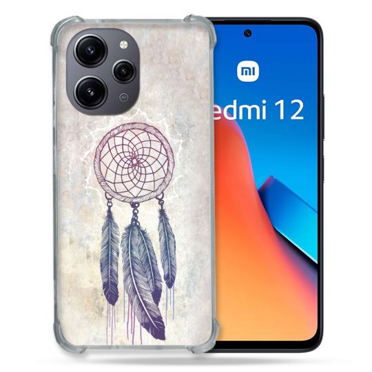 Coque Renforcée En Verre Trempé Pour Xiaomi Redmi 12 5G Zen Attrape Reve Blanc