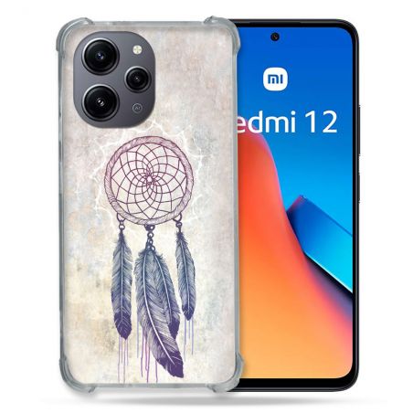 Coque Renforcée En Verre Trempé Pour Xiaomi Redmi 12 5G Zen Attrape Reve Blanc