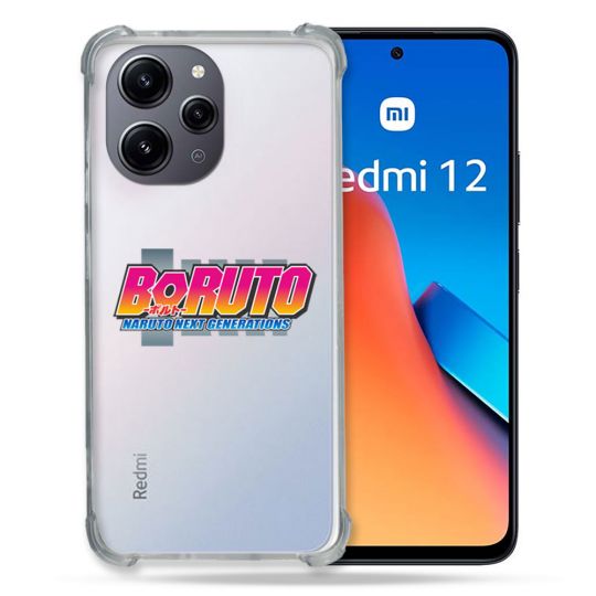 Coque Renforcée En Verre Trempé Transparente Pour Xiaomi Redmi 12 5G Boruto Logo