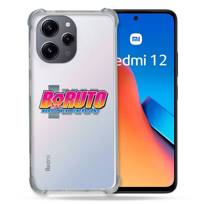Coque Renforcée En Verre Trempé Transparente Pour Xiaomi Redmi 12 5G Boruto Logo