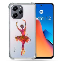 Coque Renforcée En Verre Trempé Transparente Pour Xiaomi Redmi 12 5G Danseuse etoile