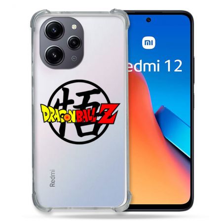 Coque Renforcée En Verre Trempé Transparente Pour Xiaomi Redmi 12 5G Dragon Ball Logo