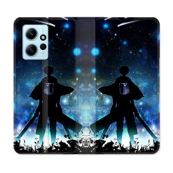 Housse Cuir Portefeuille Pour Xiaomi Redmi Note 12 4G Manga Attaque Titans Levi