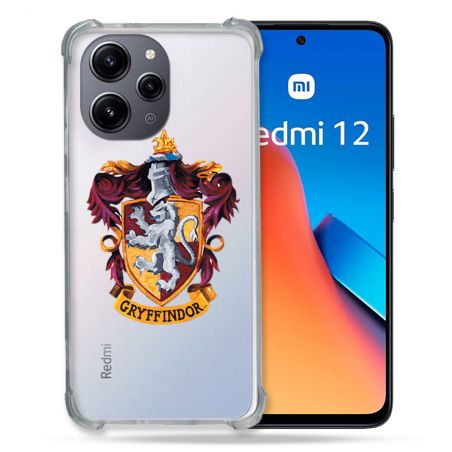 Coque Renforcée En Verre Trempé Transparente Pour Xiaomi Redmi 12 5G Harry Potter Griffindor